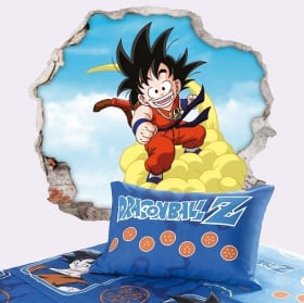 Vinile decorativo dragon ball son goku 3d