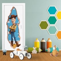 Vinile per bambini porte 3d woody toy story