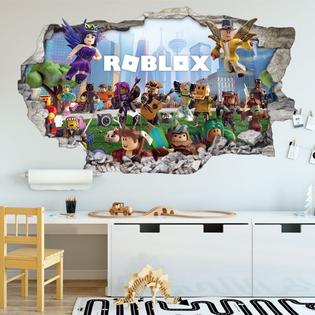 Vinili 3d Videogioco Roblox - roblox altezza