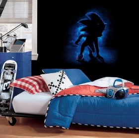 Murales videogioco sonic the hedgehog