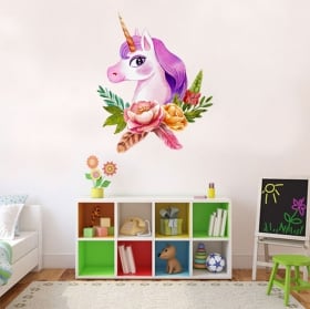 🥇 Vinile e adesivi per bambini principessa con unicorno 🥇