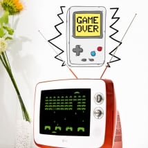 Vinile decorativo video gioco game over