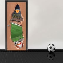 Vinile 3d porte mestalla stadium valencia football club