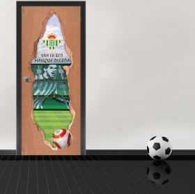 Adesivi per porte 3d stadio di calcio benito villamarín real betis balompié