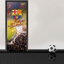 Vinile per porte stadio camp nou barcelona