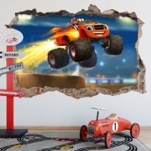 Adesivi blaze and the monster machines 3d