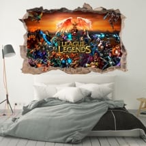 Vinili decorativi league of legends 3d