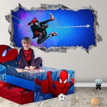 Vinili hole 3d miles morales spider-man