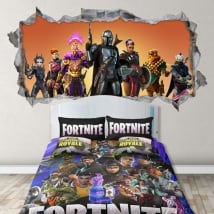 Adesivi murali videogioco fortnite 3d