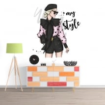 Vinili decorativi donna my style