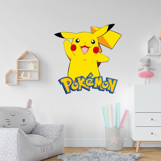 Adesivo Murale Bambini Pikachu