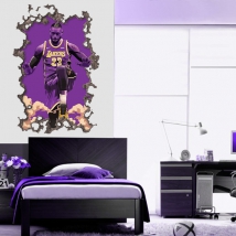 Vinile 3d lebron james lakers nba