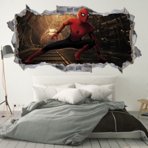 Adesivi murali 3d spider-man no way home