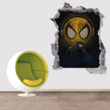 Vinile decorativo 3d fori spider-man no way home