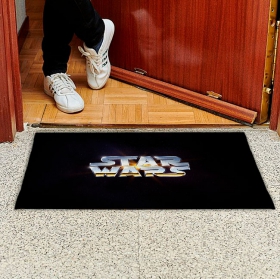 Tappeto stampato con logo star wars