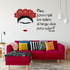 Vinili e adesivi frase di frida kahlo