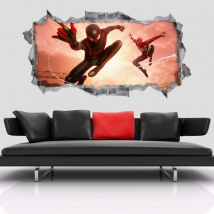 Vinili marvel buco 3d spider-man miles morales