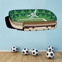 Vinile decorativo illustrazione stadio di calcio real betis