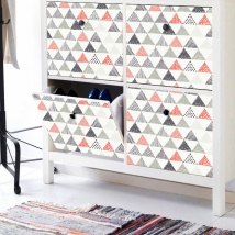 Vinili per mobili triangoli decorazione nordica