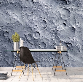 Carta da parati o dettaglio della superficie lunare murale