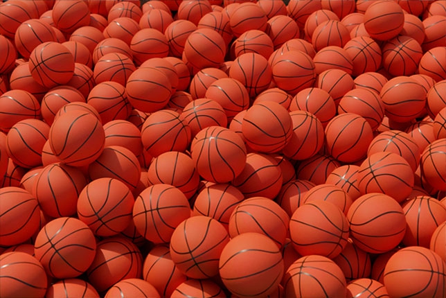 🥇 Carta da parati palloni da basket realistici 🥇