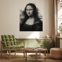 Vinili adesivi la gioconda pixelata