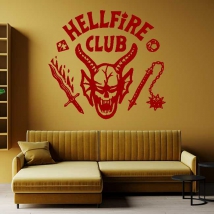 Adesivi decorativi in ​​vinile club hellfire